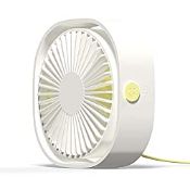 RRP £9.98 Simpeak Mini Usb Desk Fan Cooling quiet portable White USB Powered ONLY