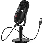 RRP £35.45 NJSJ USB Microphone for Recording and Streaming on PC and Mac Game Streaming
