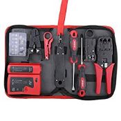 RRP £28.99 Hi-Spec 9 Piece Network Cable Tester & Wiring Repair Tool Kit. Rapid RJ11