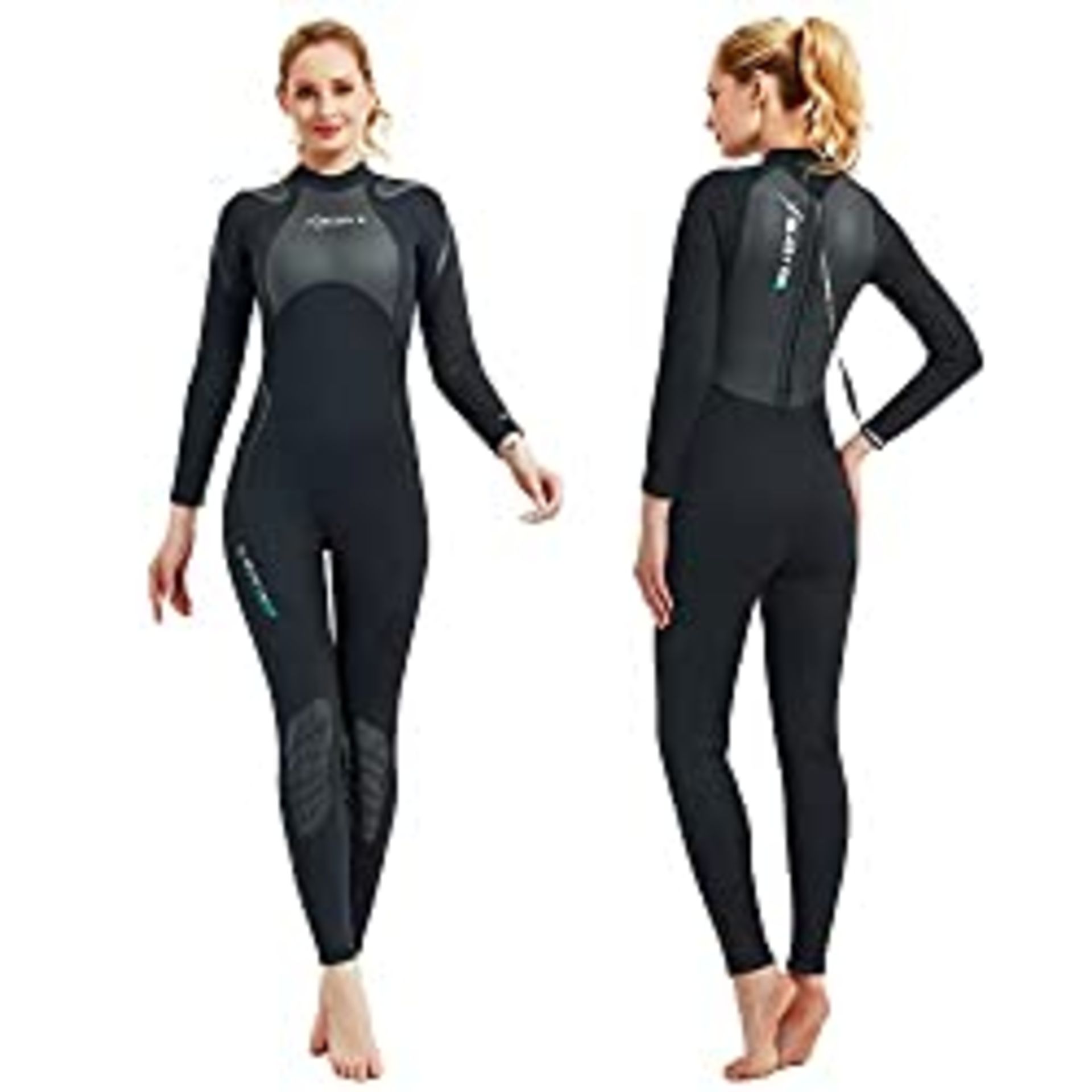 RRP £64.99 BTONGE 3mm Women's Wetsuit Long Sleeve Neoprene Full