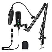 RRP £39.92 USB Microphone Kit 192KHZ/24BIT