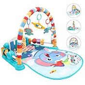 RRP £20.88 Luchild Baby Playmat Kick and Play Piano Gym with Fun Animals Pendants