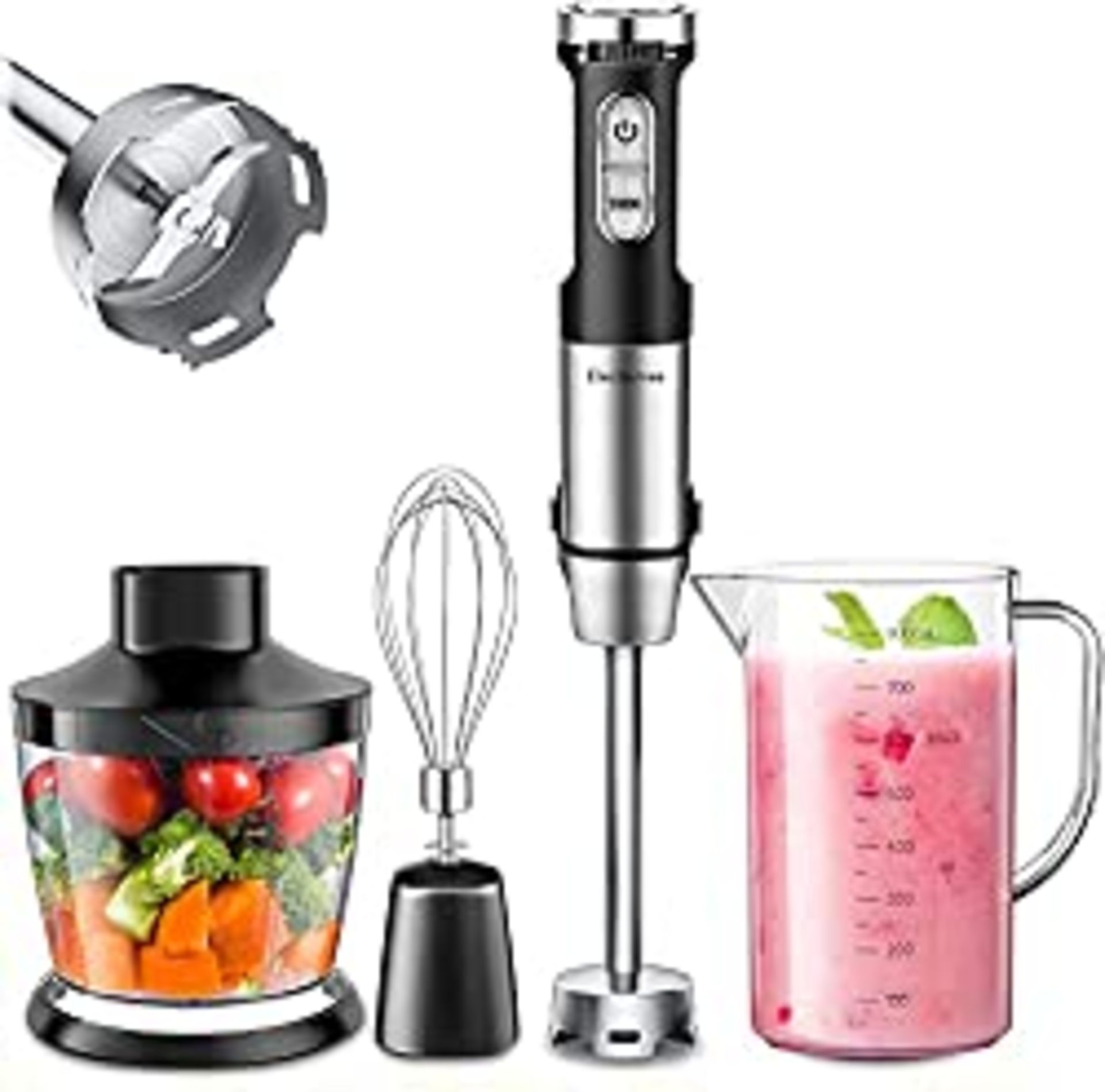 RRP £29.99 Elechomes Hand Blender 4-in-1