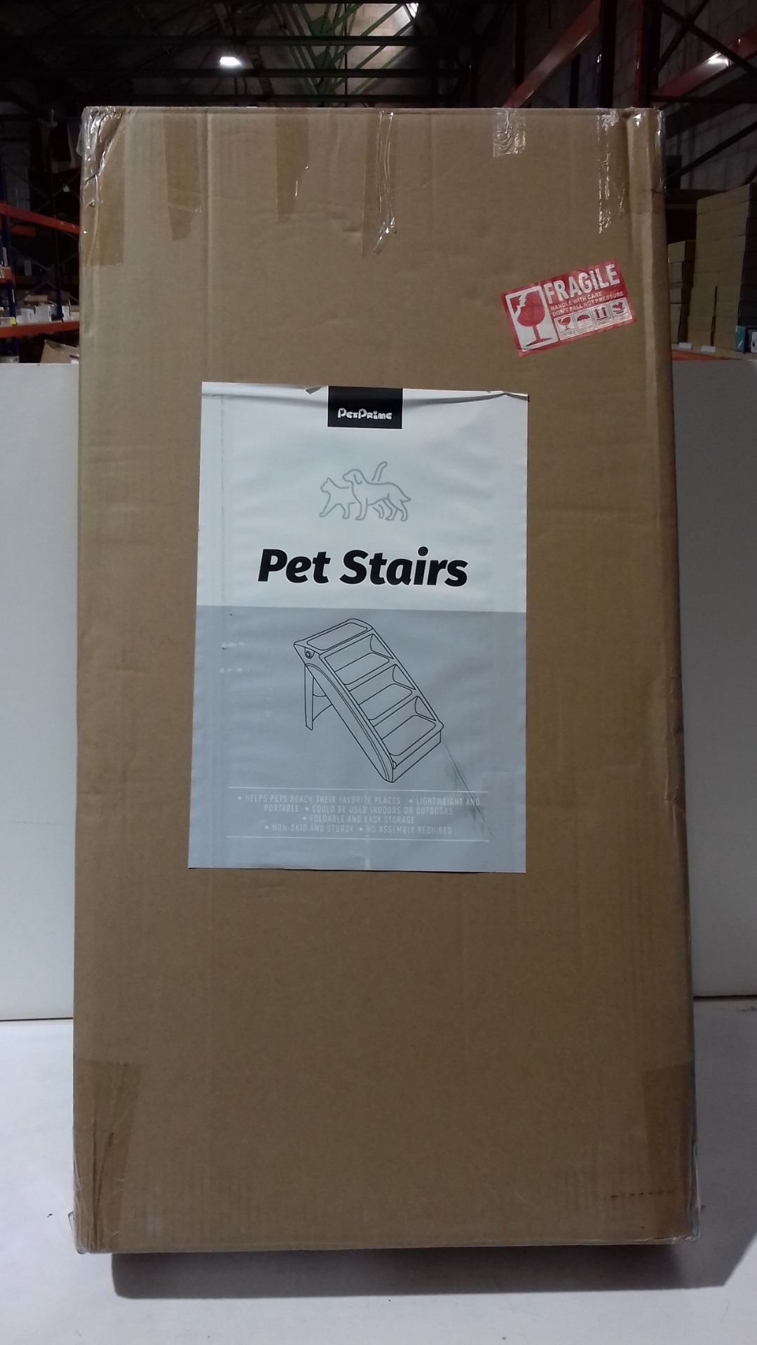 RRP £39.98 Pet Prime Foldable Dog Step Stairs Pet 4 Steps Foldable - Image 2 of 2