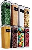 RRP £33.80 Airtight Tall Food Storage Container Set Pack of 8 - Ideal for Spaghetti
