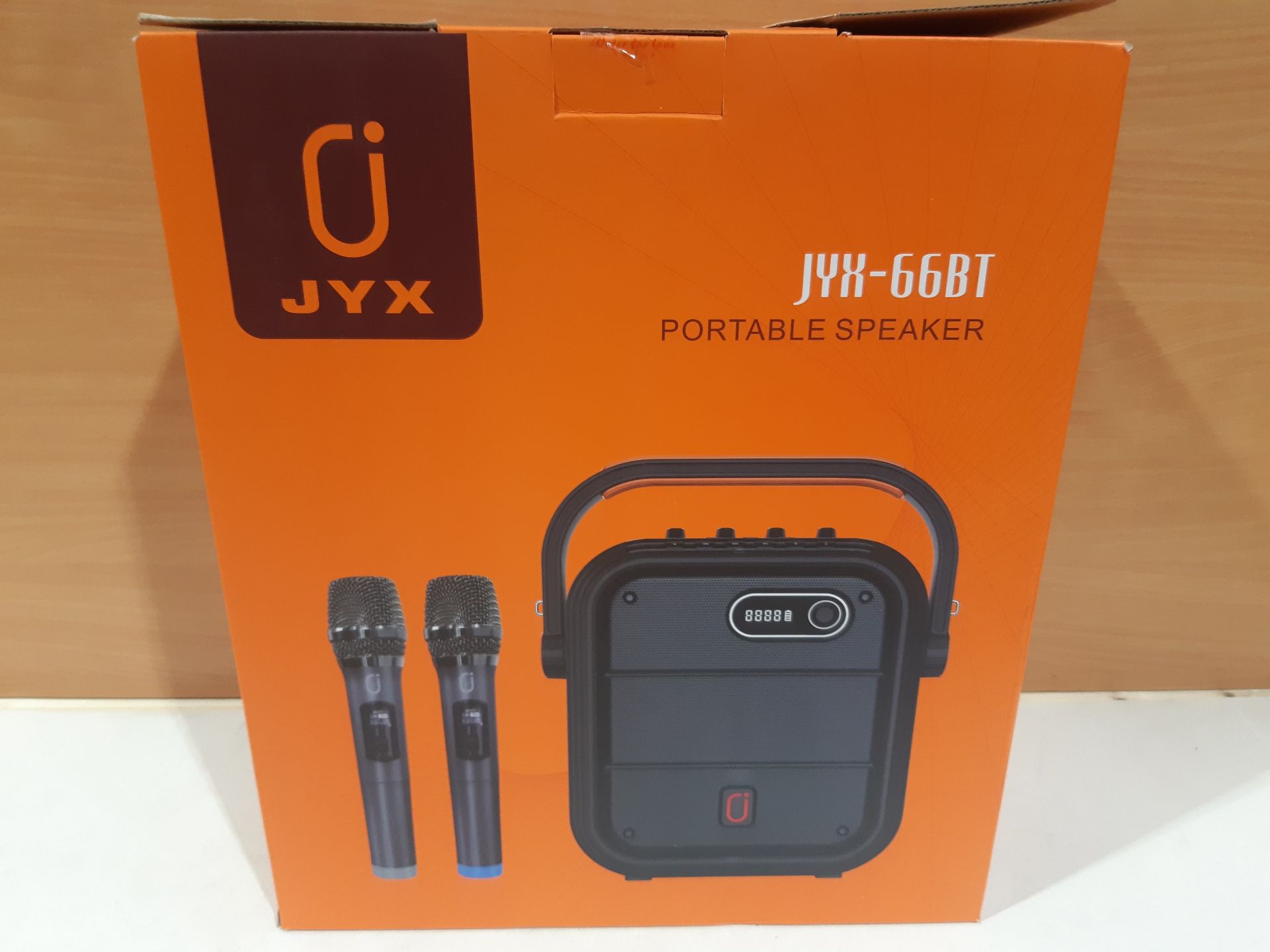 RRP £99.98 JYX Karaoke Machine with 2 UHF Wireless Microphones - Image 2 of 2