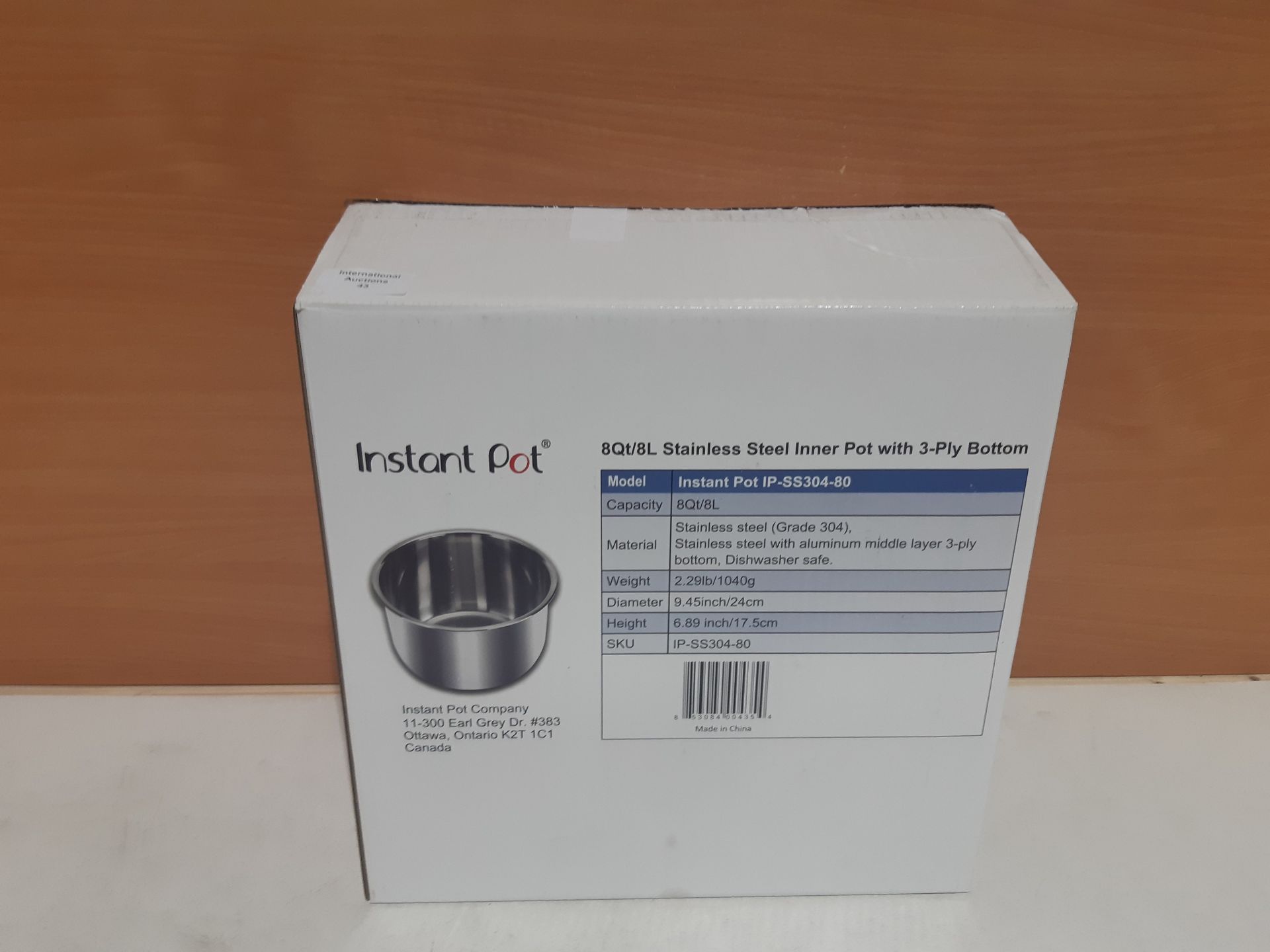 RRP £21.98 Instant Pot Stainless Steel Inner Pot - 8 Litre - Image 2 of 2