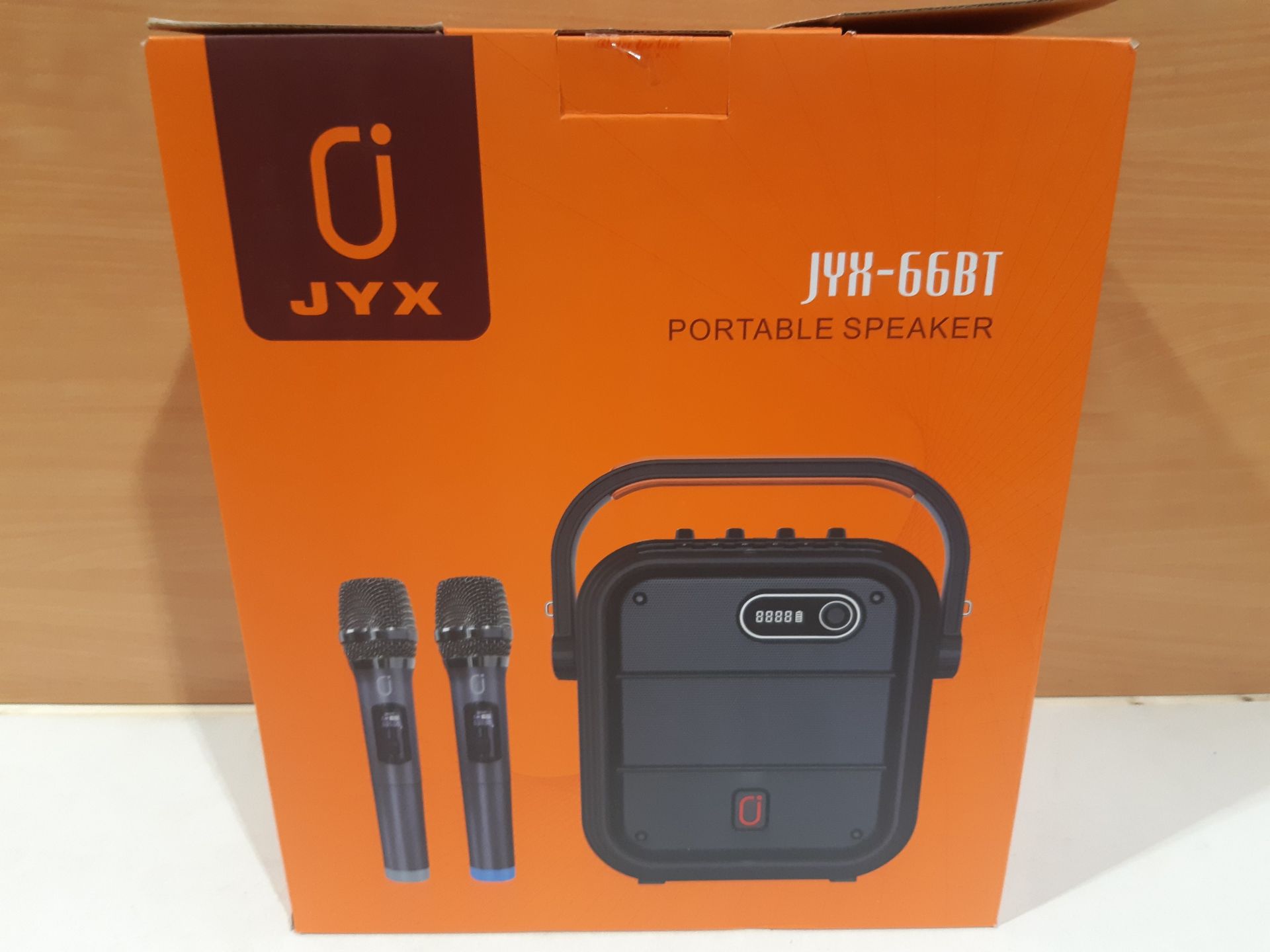 RRP £99.98 JYX Karaoke Machine with 2 UHF Wireless Microphones - Image 2 of 2