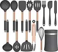 RRP £25.99 Silicone Cooking Utensil Set