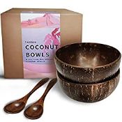 RRP £12.98 FRONTSEA Coconut Bowl and Spoon