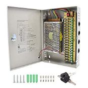 RRP £40.99 12V 20A DC 18 Output Power Supply Switch Mode CCTV