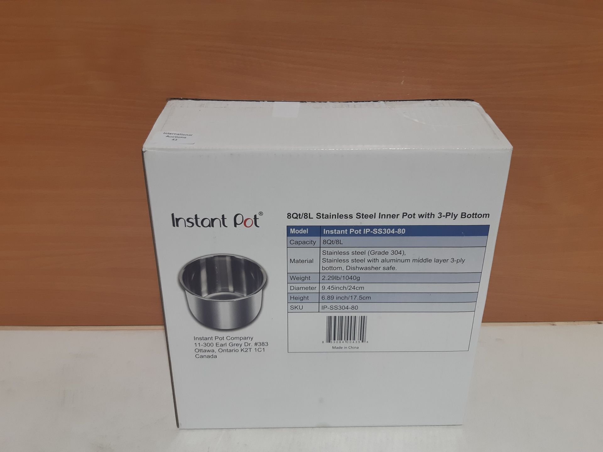 RRP £21.98 Instant Pot Stainless Steel Inner Pot - 8 Litre - Image 2 of 2