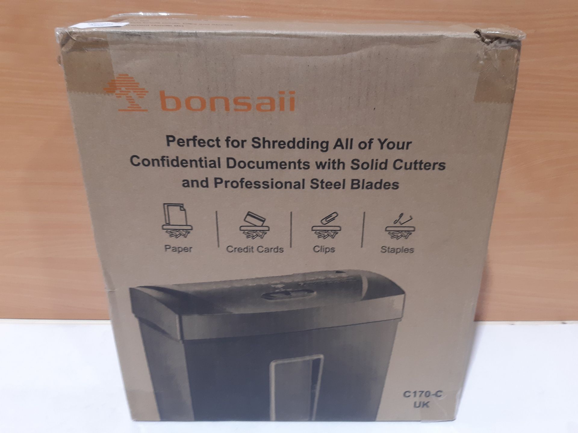 RRP £54.98 Bonsaii 12 Sheet Cross Cut Paper Shredder - Image 2 of 2