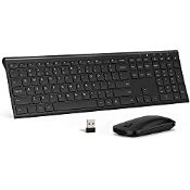 RRP £25.99 Rechargeable Wireless Keyboard and Mouse Set