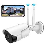 RRP £39.98 {2K 3.0MP & Two Way Audio}Wireless AI Detection Outdoor Security Camera