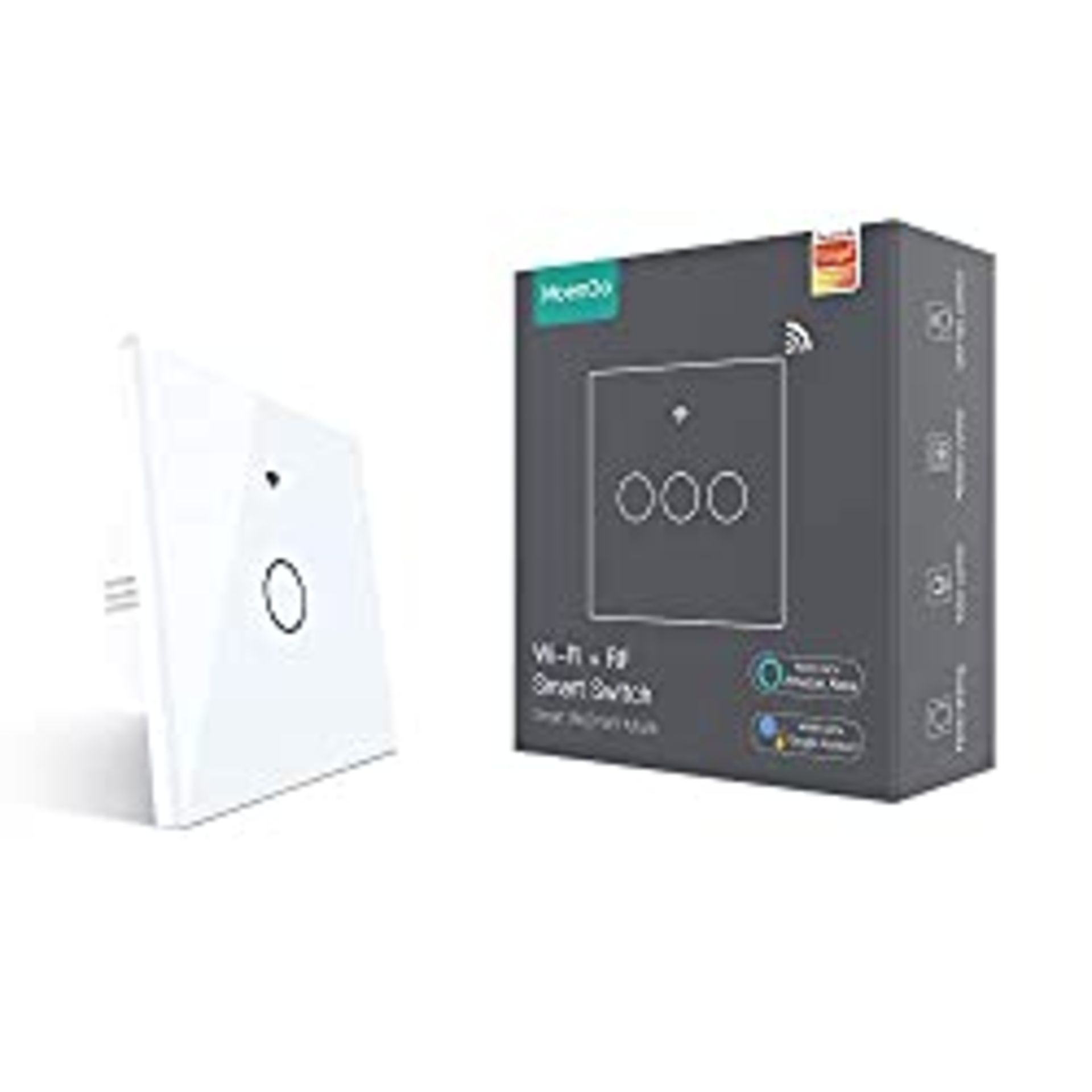 RRP £12.26 MoesGo WiFi Smart Touch Wall Light Switch Multi Control