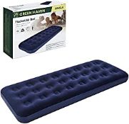 RRP £19.99 GREEN HAVEN Single Blow up Camping bed |Waterproof