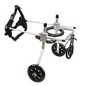 RRP £75.98 Large Size 2 Wheels Light Aluminum Alloy pet Dog Wheelchair