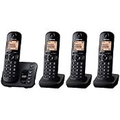 RRP £95.94 Panasonic KX-TGC224EB DECT Cordless Phone with Answering Machine