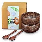 RRP £12.98 FRONTSEA Coconut Bowl and Spoon