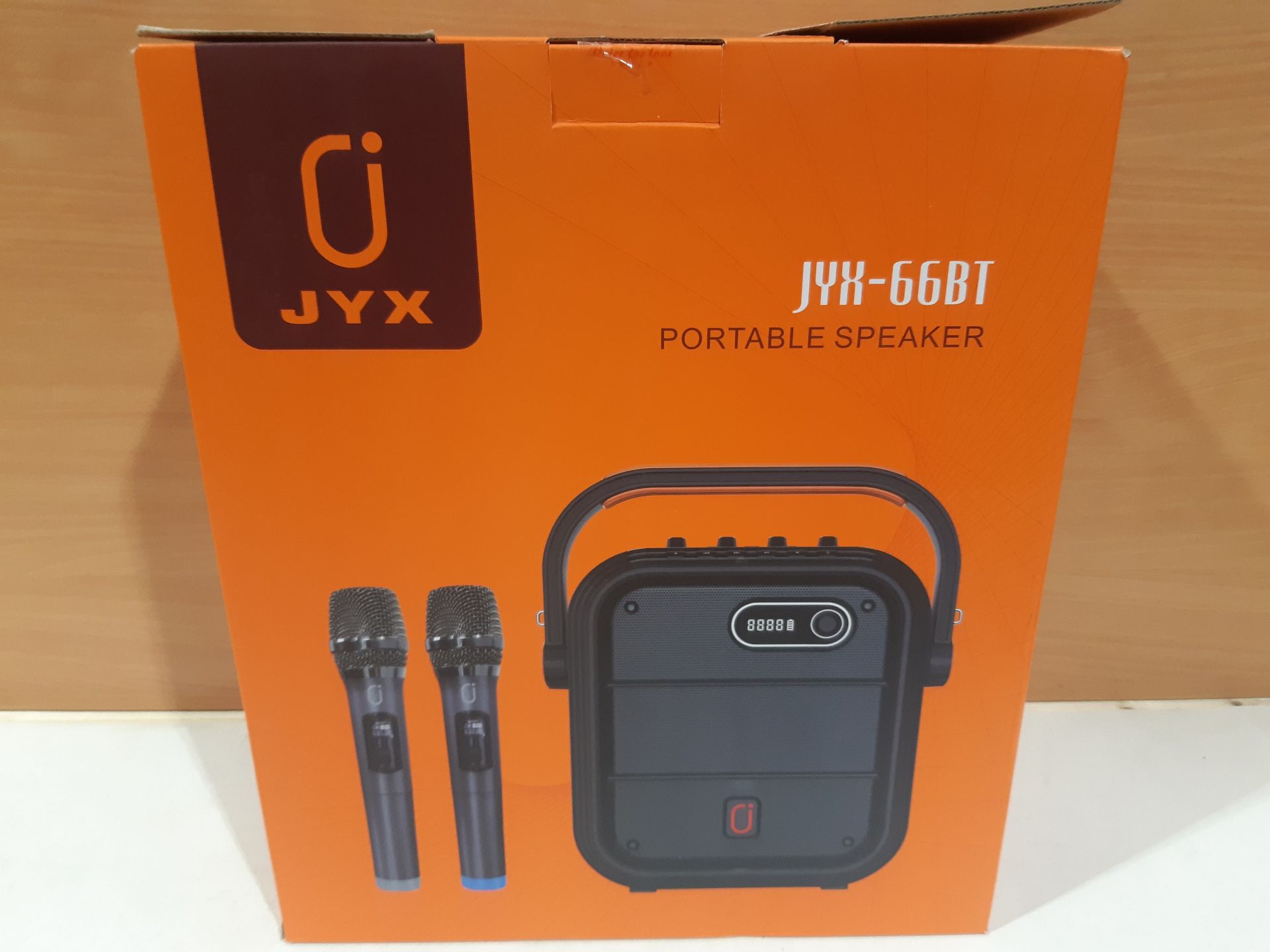 RRP £99.98 JYX Karaoke Machine with 2 UHF Wireless Microphones - Image 2 of 2