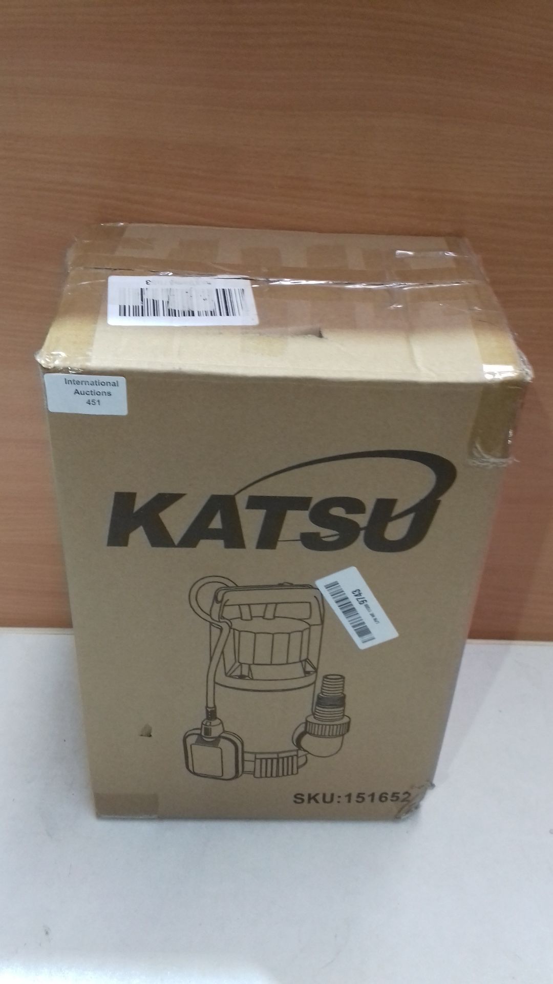 RRP £39.98 KATSU 400W Portable Submersible Pump for Clean and Dirty Water for Garden Pond - Image 2 of 2