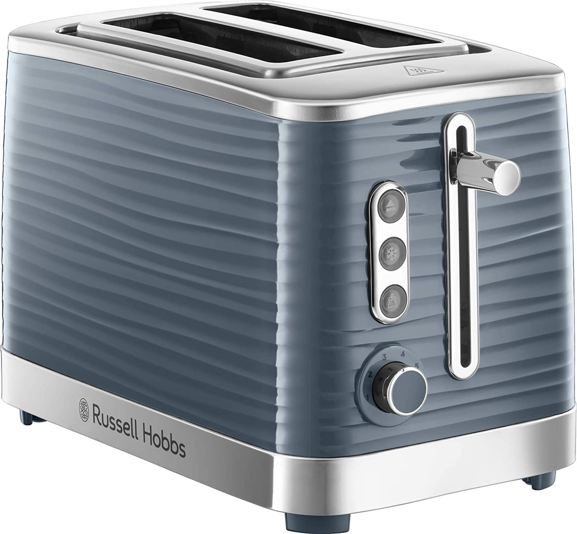 RRP £37.99 Russell Hobbs Inspire Grey 2 Slice Toaster