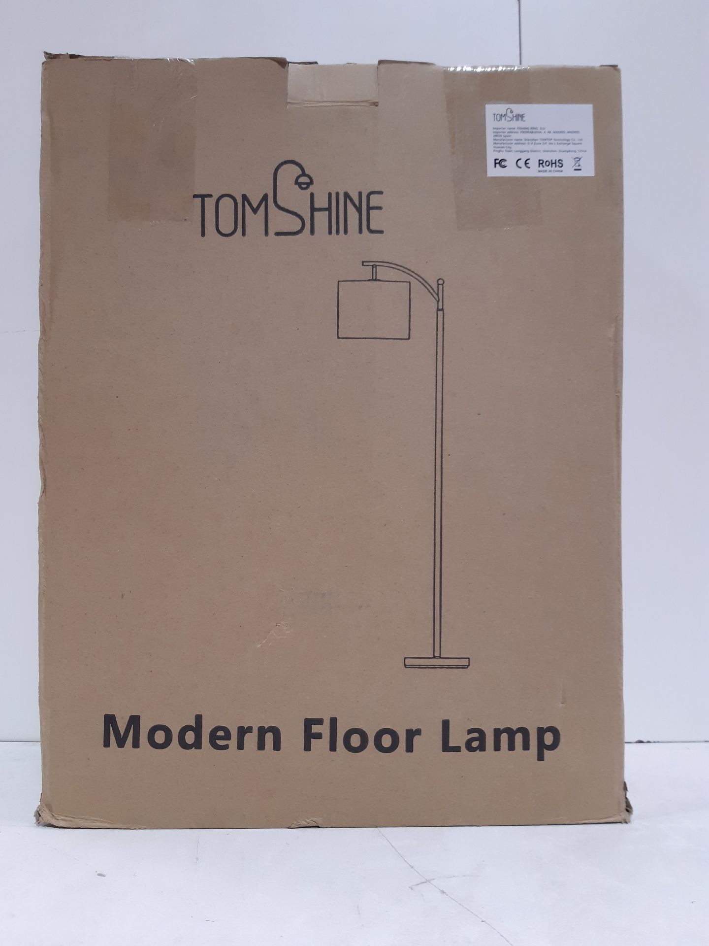 RRP £49.48 Tomshine Led Floor Lamps Classic Arc Energy Saving - Image 2 of 2