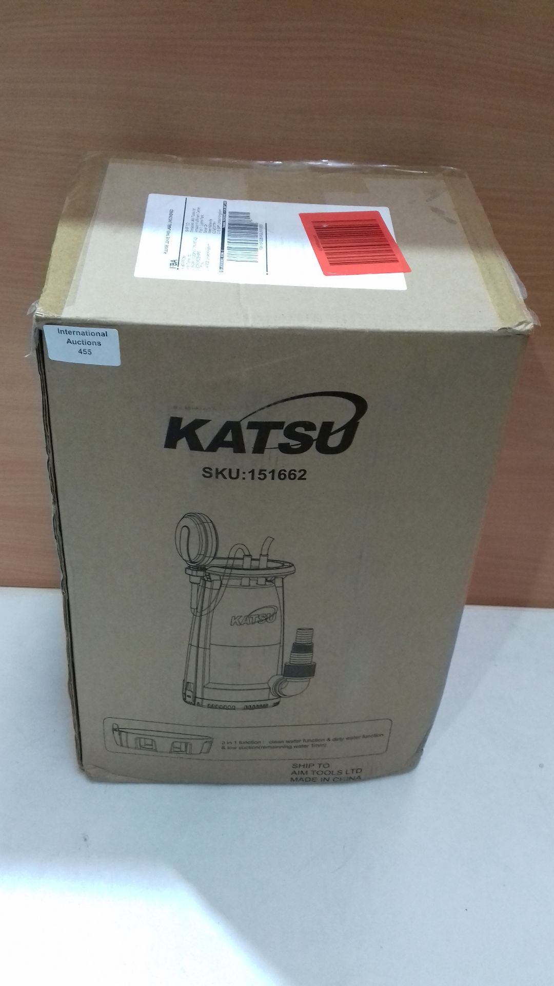 RRP £36.31 KATSU 400W Professional Submersible Pump for Clean - Image 2 of 2
