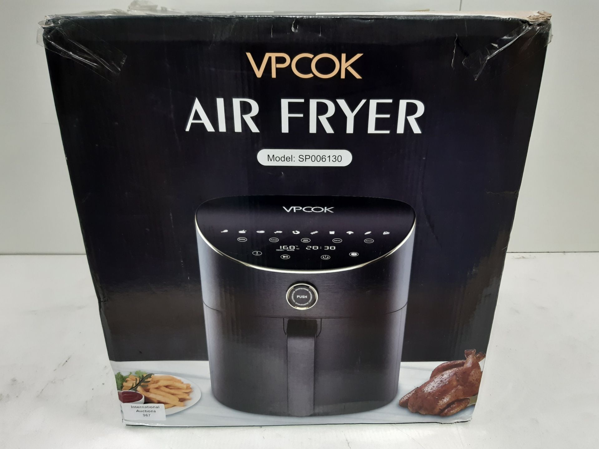 RRP £75.77 Air Fryer 5.5L XXL Airfryers for Home Use with 10 Cooking - Image 2 of 2