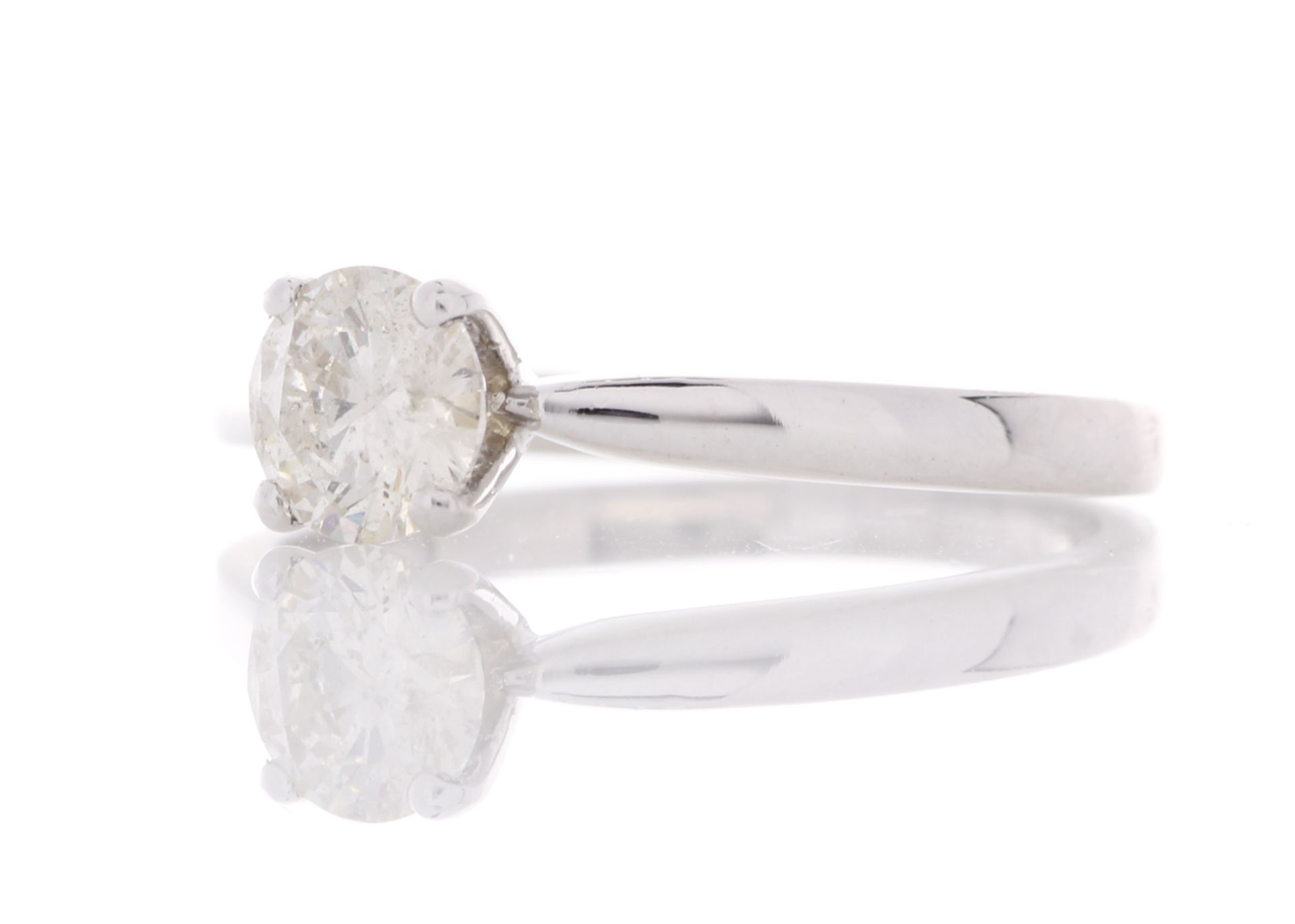 18ct White Gold Single Stone Prong Set Diamond Ring 0.57 Carats - Valued by GIE £9,955.00 - A - Image 2 of 5
