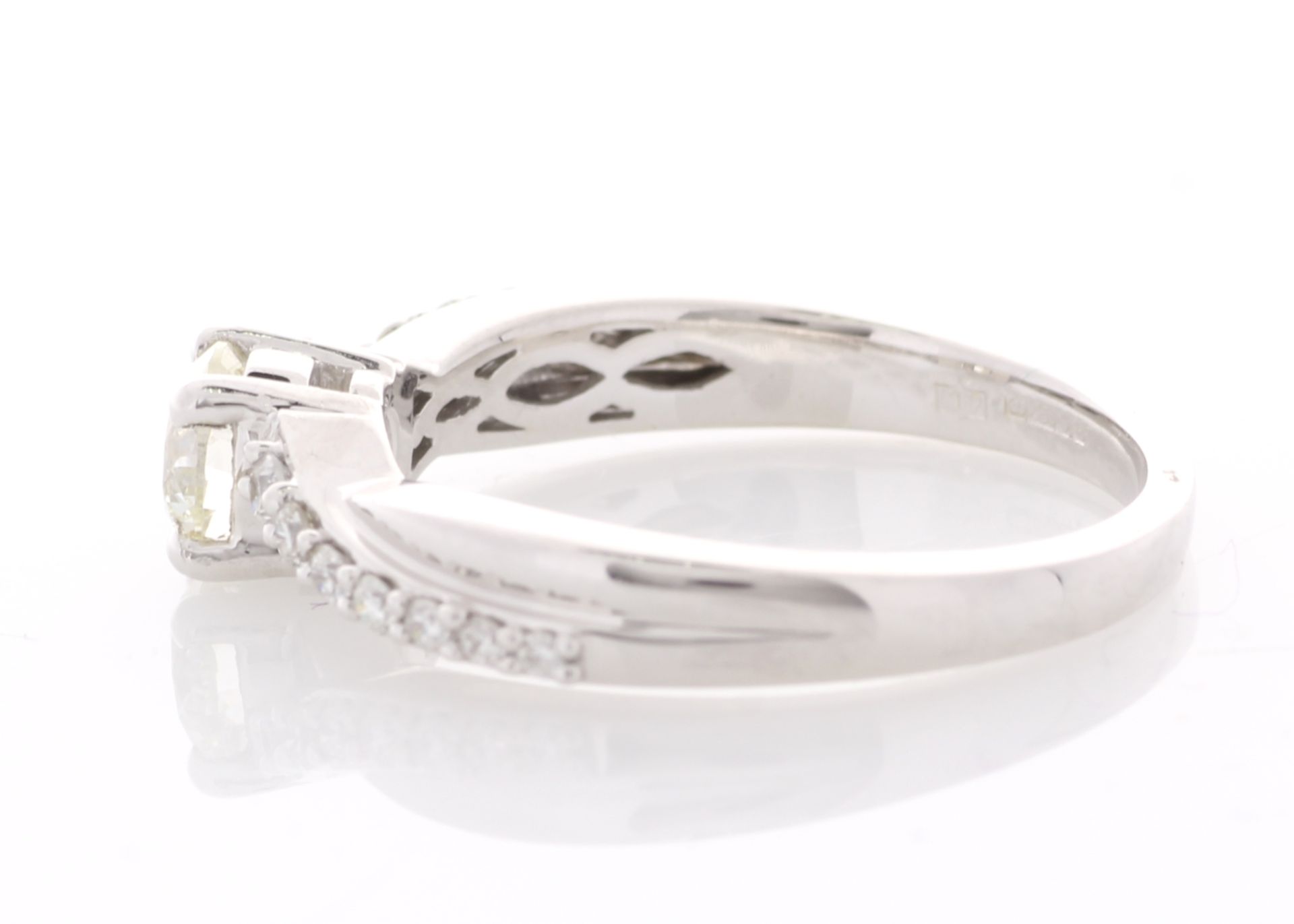 18ct White Gold Single Stone Fancy Claw Set Diamond Ring (0.52) 0.70 Carats - Valued by IDI £5,995. - Image 2 of 5