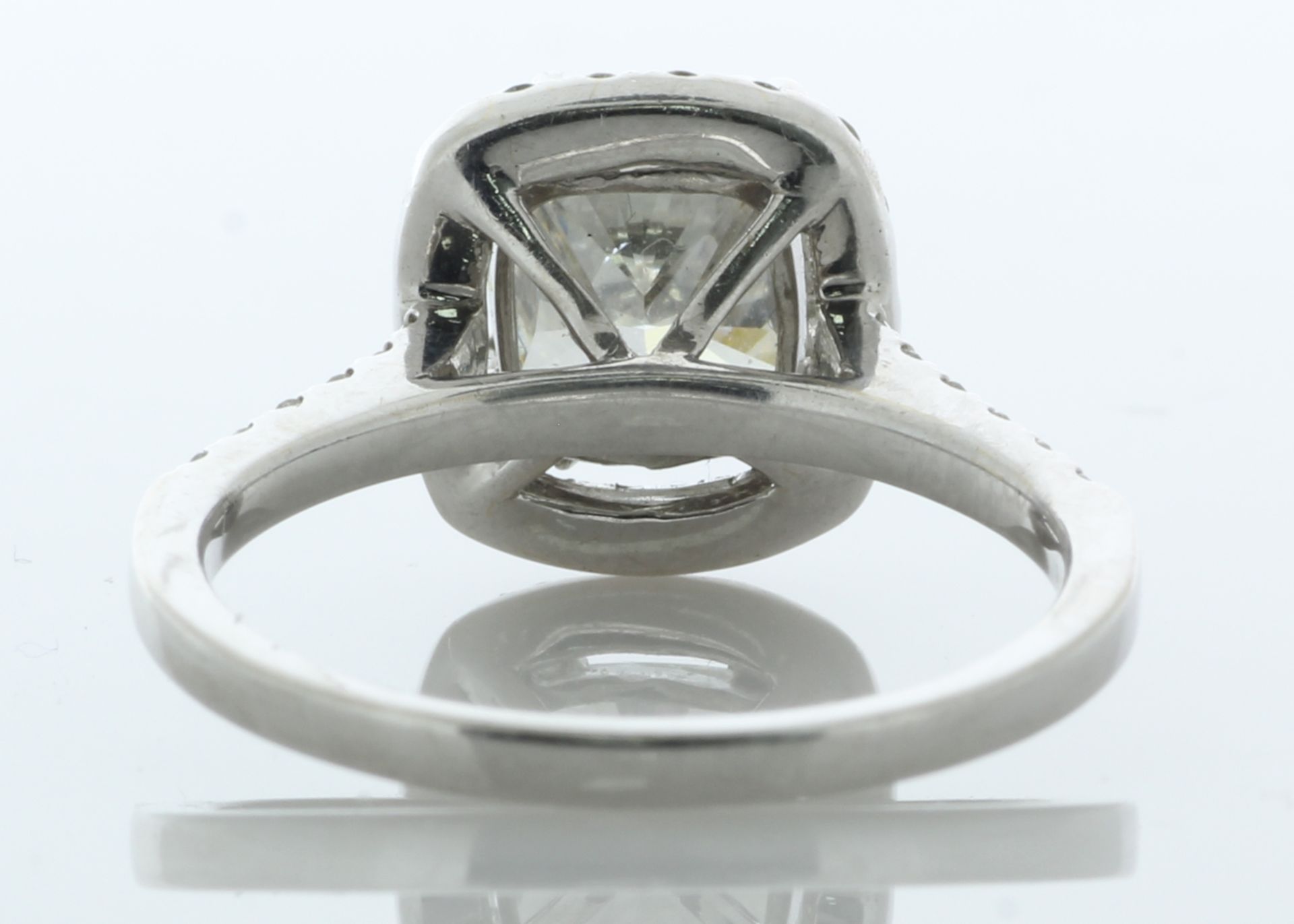 18ct White Gold Single Stone Cushion Cut Diamond Ring (2.13) 2.65 Carats - Valued by GIE £103,450.00 - Image 3 of 5