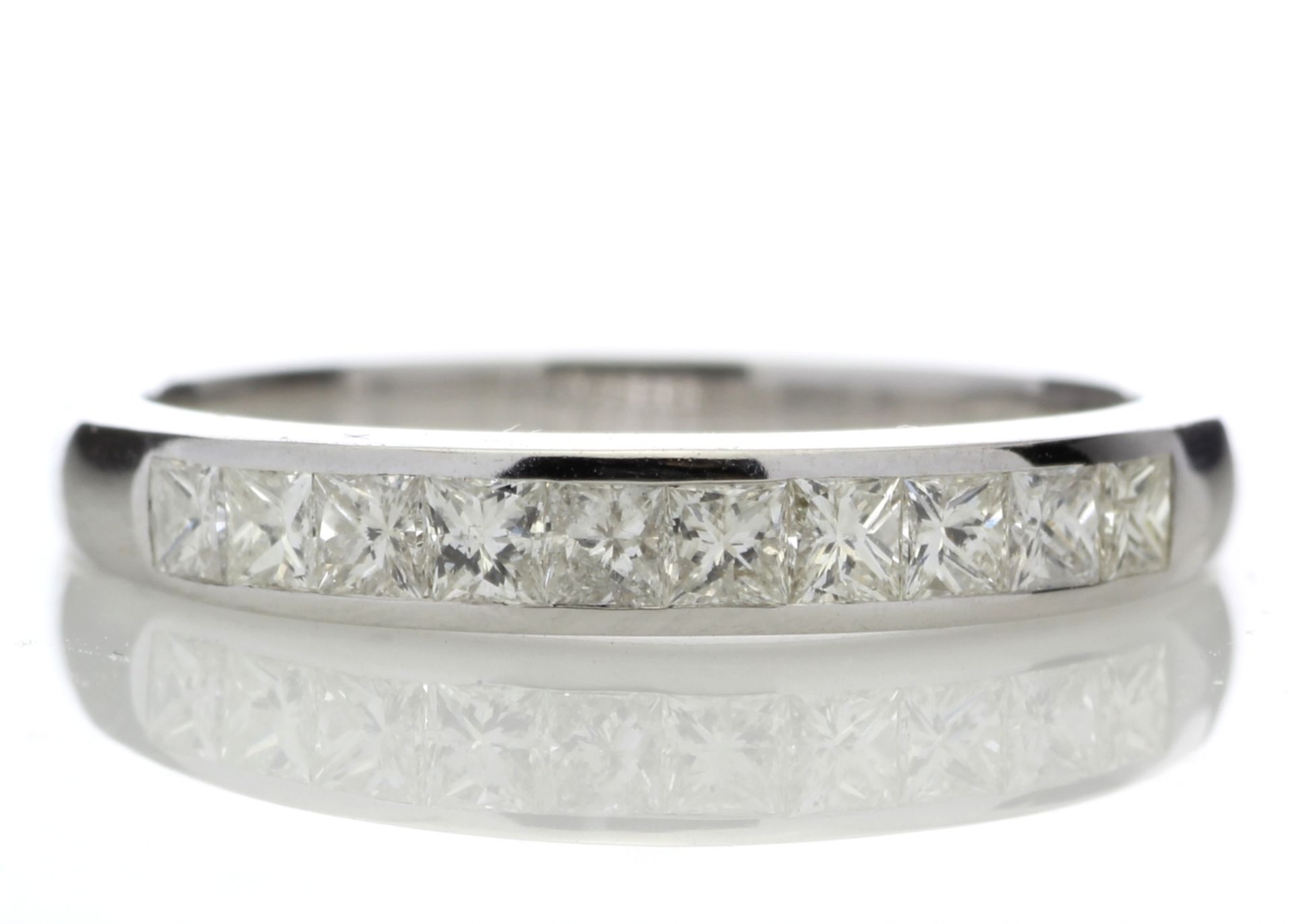 9ct White Gold Channel Set Half Eternity Diamond Ring 0.50 Carats - Valued by GIE £4,695.00 - Ten - Image 5 of 6