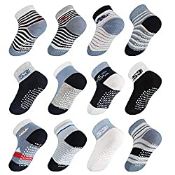 RRP £11.99 Lictin Baby Socks Non Skid Socks - Boys Girls Assorted Colored Socks