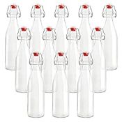 RRP £35.99 Kurtzy Glass Swing Clip Top Airtight Bottles (12 Pack)