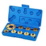 RRP £19.99 KATSU 10Pcs Brass Router Guide Bush Bushing Set