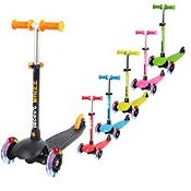 RRP £37.99 iScoot Whizz Light Weight 3 Wheel Tilt and Turn Kick