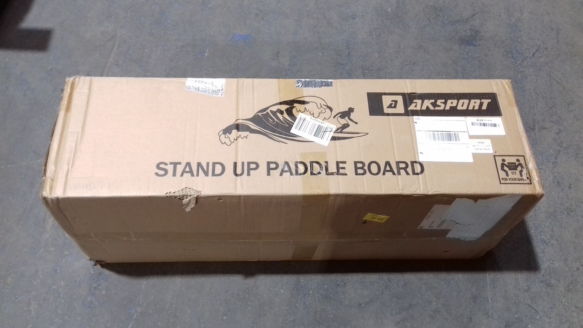 RRP £229.99 AKSPORT 10'6" 32" 6" Inflatable Stand Up Paddle Board - Image 2 of 2