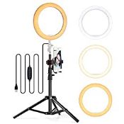 RRP £34.79 LED Ring Light with Tripod Stand