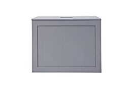 RRP £32.99 woodluv Grey Shaker Slimline MDF Multi-purpose Bathroom Storage Unit