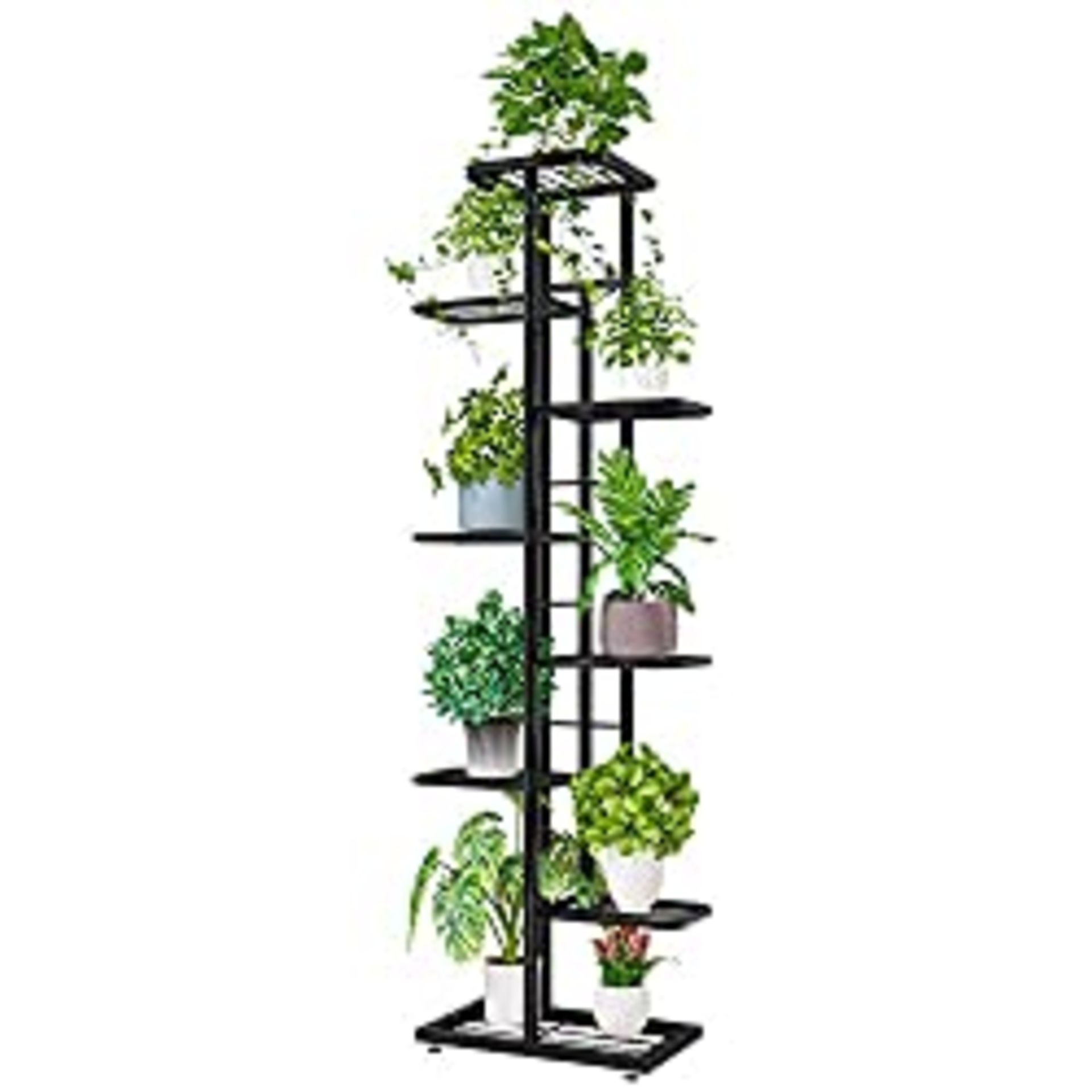 RRP £54.97 IBEQUEM 8 Tier Metal Tall Plant Stand