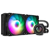 RRP £69.98 Vetroo V240 240mm Radiator Black Addressable RGB All-in-one