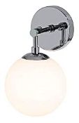 RRP £42.98 XiNBEi Wall Light 1 Light Vintage Wall Sconce with White Globe Glass