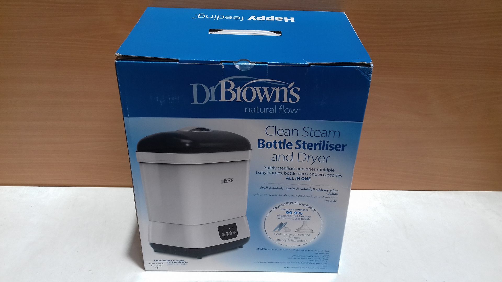 RRP £75.98 Dr. Brown's Electric Steam Steriliser and Dryer, White/Grey - Image 2 of 2