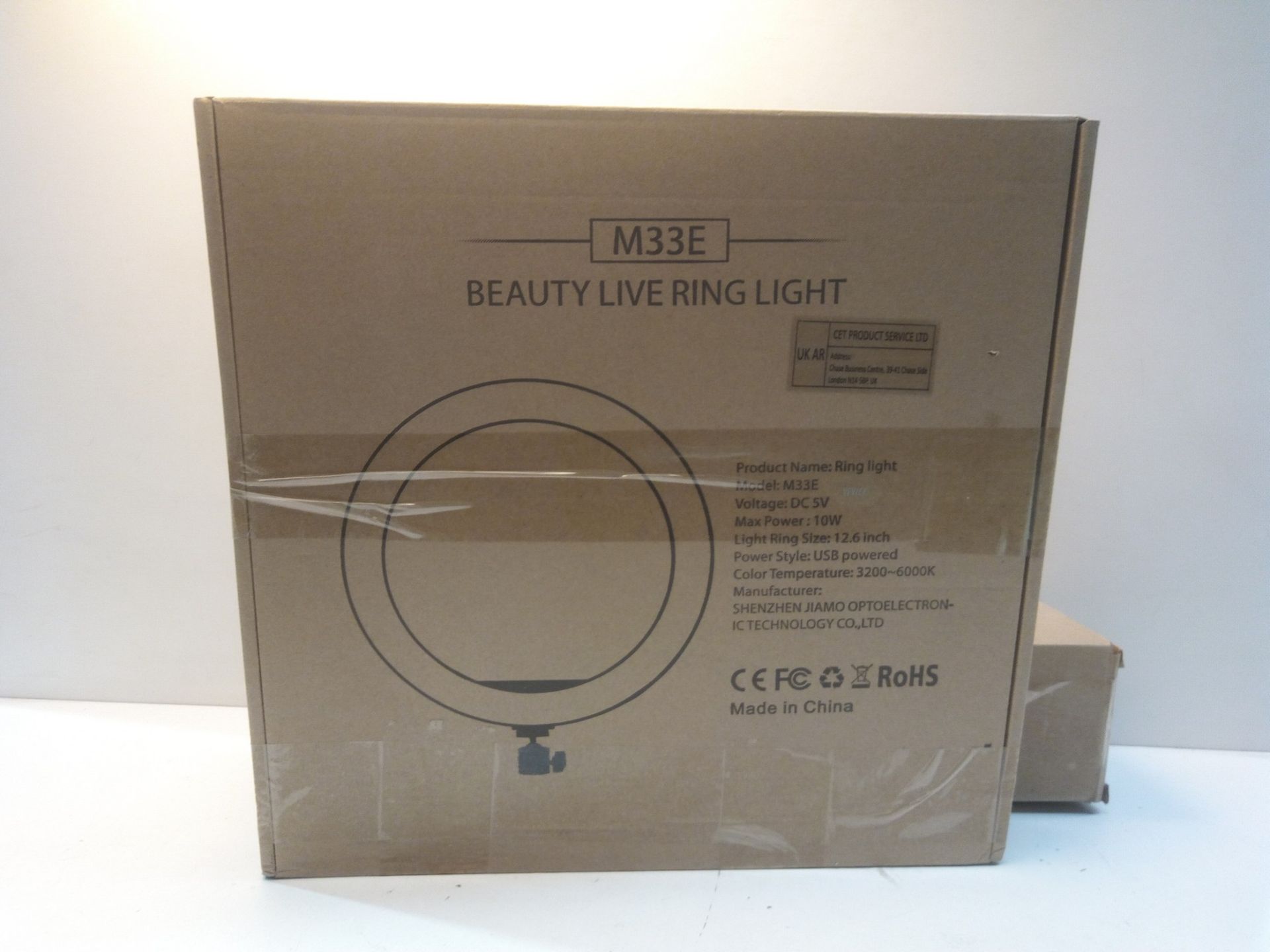 RRP £36.98 Ring Light with Tripod Stand & Phone Holder Tall - Image 2 of 2