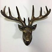 RRP £38.99 Prezents.com LARGE Deer Head Wall Decoration in Painted