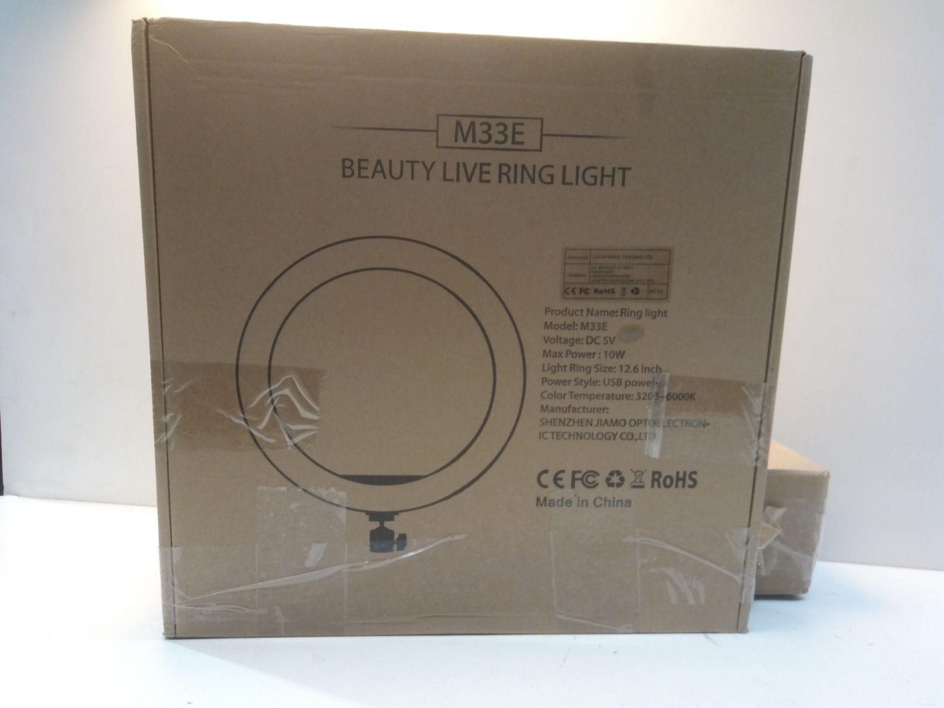 RRP £36.98 Ring Light with Tripod Stand & Phone Holder Tall - Image 2 of 2