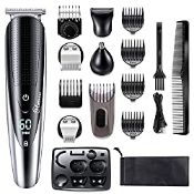 RRP £29.99 Hatteker Beard Trimmer Hair Clippers Mustache Trimmer