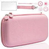 RRP £17.52 BRHE Pink Travel Carrying Case Kit for Nintendo Switch